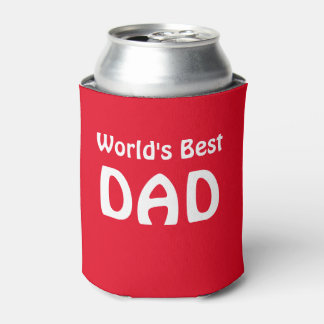 Rafraîchisseur Pour Canette Can Coolers/Red/World's Best DAD