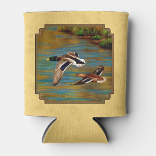 Rafraîchisseur Pour Canette Canards sauvages volants Jaune