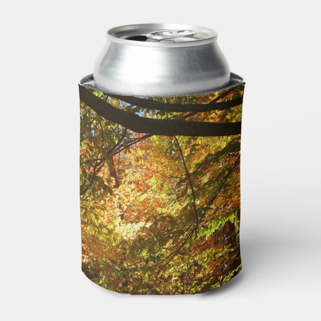 Rafraîchisseur Pour Canette Canopée Feuilles d'automne I Jaune Automne Nature (Can devant)