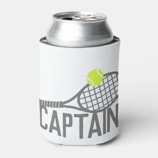 Rafraîchisseur Pour Canette Capitaine de tennis personnalisé (Can devant)