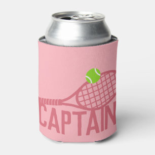 Rafraîchisseur Pour Canette Capitaine de tennis rose personnalisée