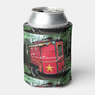 Rafraîchisseur Pour Canette Caravane minuscule gitane rouge customisée