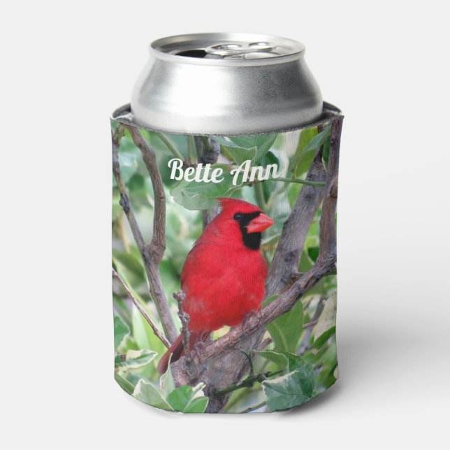 Rafraîchisseur Pour Canette Cardinal personnalisé - Jardin Bird Can Cooler (Can devant)