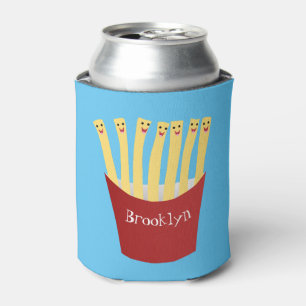 Rafraîchisseur Pour Canette Caricature de frites Cute kawaii fast food