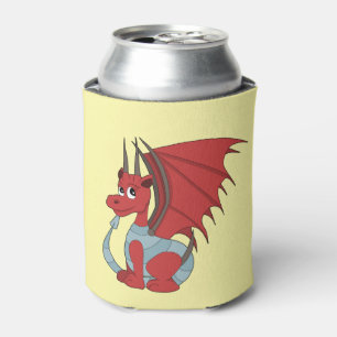 Rafraîchisseur Pour Canette Caricature Dragon Rouge