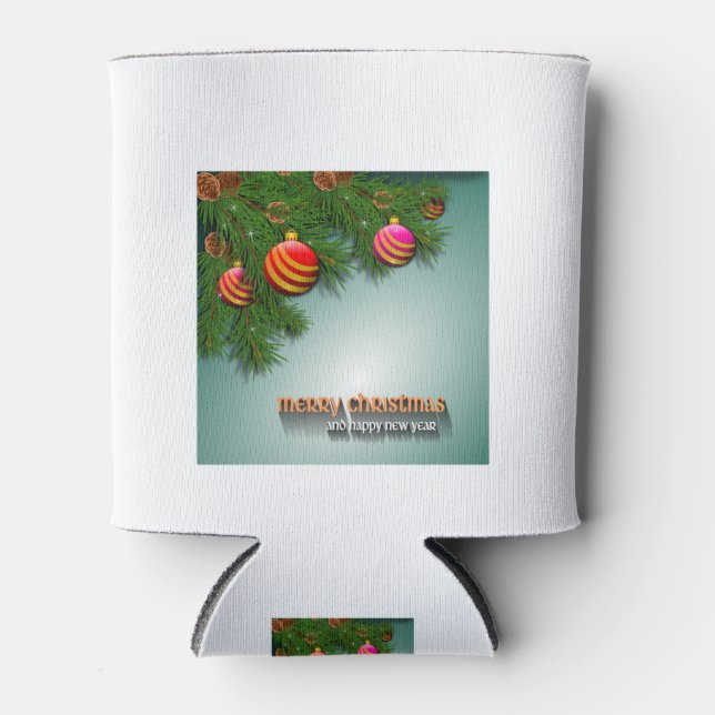 Rafraîchisseur Pour Canette Carte de Noël (Devant)