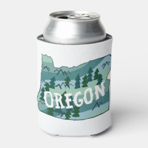 Rafraîchisseur Pour Canette Carte illustrée de l'État de l'Oregon