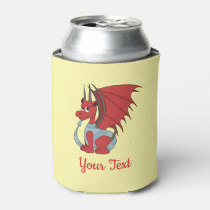 Rafraîchisseur Pour Canette Cartoon Dragon Rouge