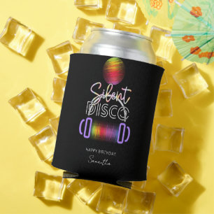 Rafraîchisseur Pour Canette Casques Disco Neon Silencieux Fête d'Anniversaire