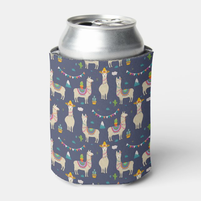 Rafraîchisseur Pour Canette Célébration Llama Motif (Can devant)