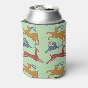 Rafraîchisseur Pour Canette Cerf d'art folklorique américain vintage de couleu