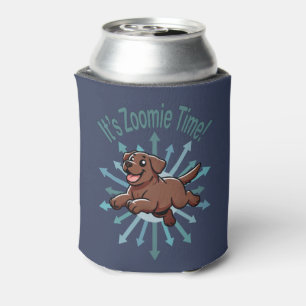 Rafraîchisseur Pour Canette C'est l'heure de Zoomie Time Chocolate Lab