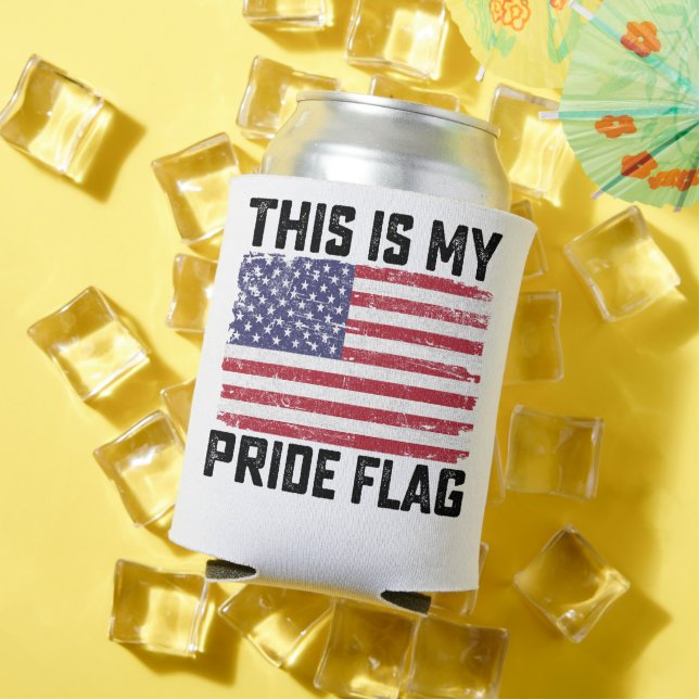 Rafraîchisseur Pour Canette C'Est Mon Drapeau De Fierté USA (Été in situ)