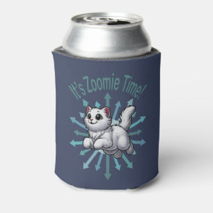Rafraîchisseur Pour Canette C'est Zoomie Time White Cat