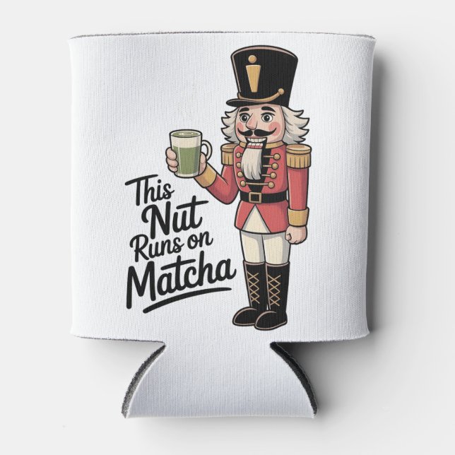 Rafraîchisseur Pour Canette Cette noix tourne sur Matcha Christmas Nutcracker (Devant)