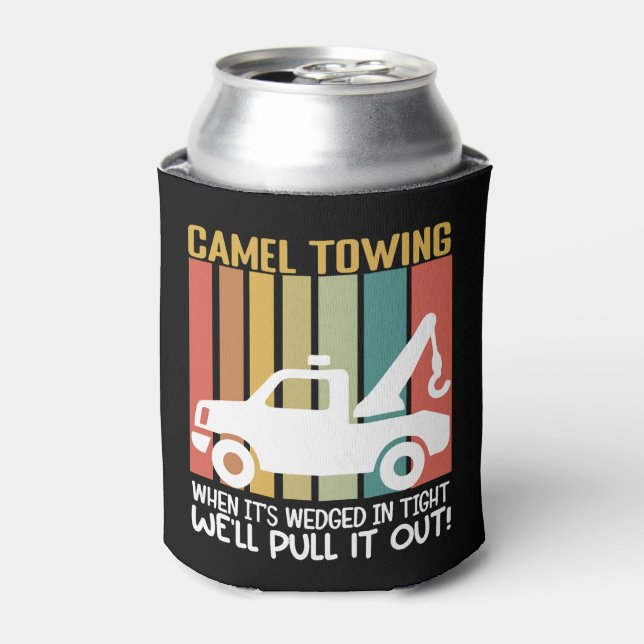 Rafraîchisseur Pour Canette Chameau Twing Retro Humour Adulte Dit Halloween (Can devant)