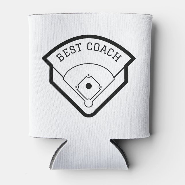 Rafraîchisseur Pour Canette Champ de baseball cadeau unique entraîneur (Devant)