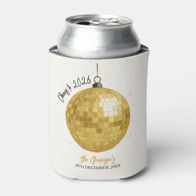 Rafraîchisseur Pour Canette Champagne Disco Ball 2026 New Year Eve (Can devant)