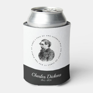 Rafraîchisseur Pour Canette Charles Dickens Portrait et Citation