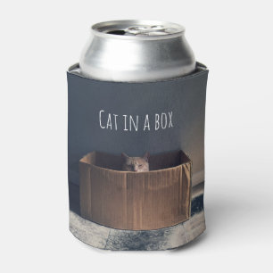 Rafraîchisseur Pour Canette Chat dans une boîte. Le maître du chat Zen.