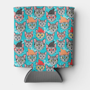 Rafraîchisseur Pour Canette Chat en casquette