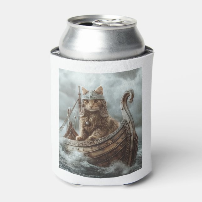 Rafraîchisseur Pour Canette Chat viking (Can devant)