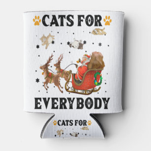 Rafraîchisseur Pour Canette Chats pour tout le monde Père Noël amusant Noël PJ