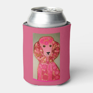 Rafraîchisseur Pour Canette Chauffage personnalisé avec chien de caniche rose