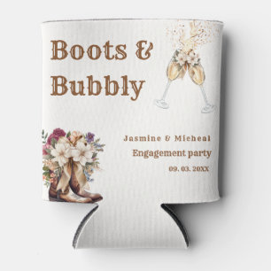 Rafraîchisseur Pour Canette Chaussures & Bubbly Bohème Occidental mariage Fêt