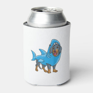 Rafraîchisseur Pour Canette Chemise de requin Dachshund Funny Dog Suit Chien C