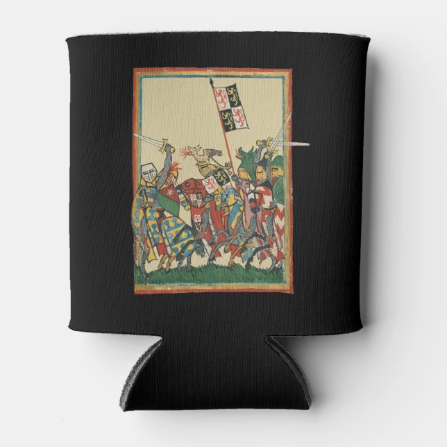 Rafraîchisseur Pour Canette Chevalier Chargement, Manesse de Codex du XIVe siè (Devant)