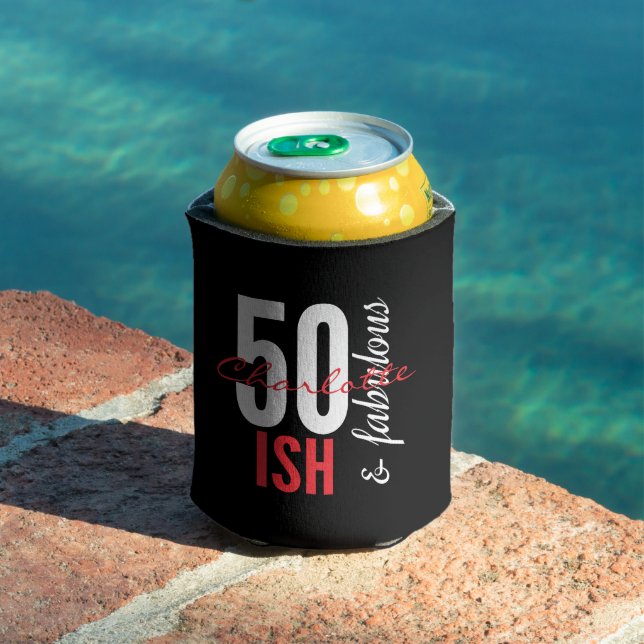 Rafraîchisseur Pour Canette Chic 50-ish et Fabuleux anniversaire (Piscine in situ)