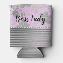 Rafraîchisseur Pour Canette Chic Floral "Boss Lady"