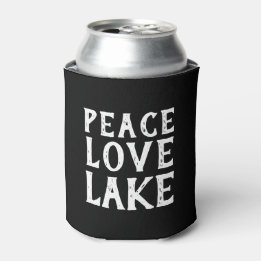 Rafraîchisseur Pour Canette chic mignon et amusant PAIX - AMOUR - LAC |
