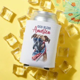 Rafraîchisseur Pour Canette Chien patriote-Boxeur