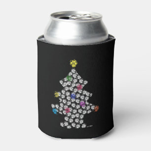 Rafraîchisseur Pour Canette Chien Paw Christmas Tree