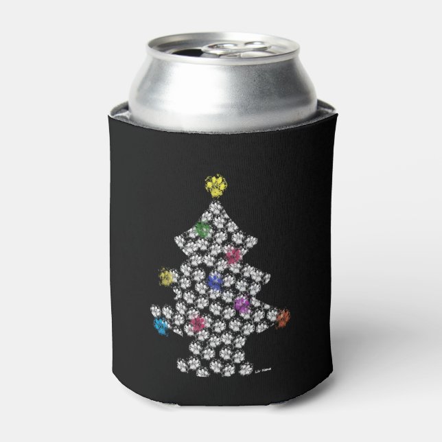 Rafraîchisseur Pour Canette Chien Paw Christmas Tree (Can devant)