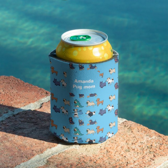 Rafraîchisseur Pour Canette Chiens joyeux et drôles Partout (Piscine in situ)