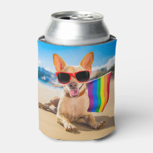 Rafraîchisseur Pour Canette Chihuahua Dog à la plage