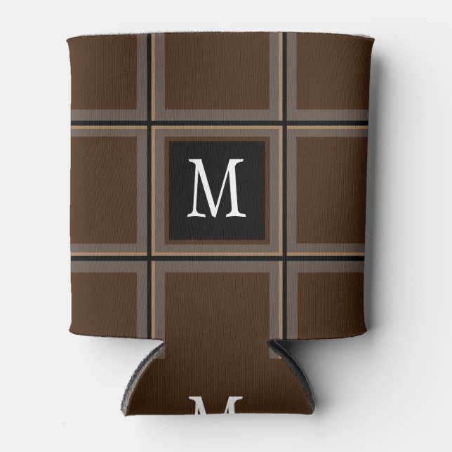 Rafraîchisseur Pour Canette Chocolat foncé Brown personnalisé unique (Devant)