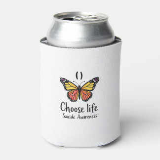 Rafraîchisseur Pour Canette Choisissez la vie Suicide Awareness Libellule Colo