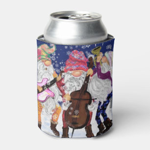 Rafraîchisseur Pour Canette Christmas Can Cooler Happy Gnome Music Band