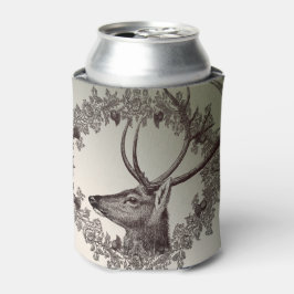 Rafraîchisseur Pour Canette Christmas Party Floral Reindeer Golden Winter