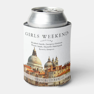 Rafraîchisseur Pour Canette Ciel de Venise Aquarelle Fillettes Week-end Sac à