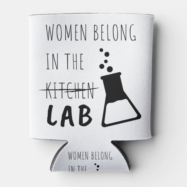 Rafraîchisseur Pour Canette Citation De Scientifiques Féminines Du Laboratoire (Devant)