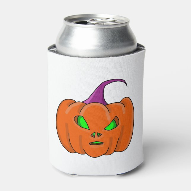 Rafraîchisseur Pour Canette Citrouille Alien Halloween (Can devant)