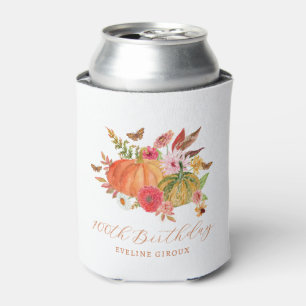 Rafraîchisseur Pour Canette Citrouille Automne Fleur sauvage Floral 100e anniv