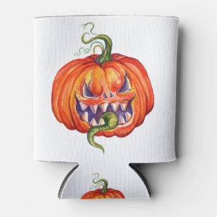 Rafraîchisseur Pour Canette Citrouille d'halloween effrayant