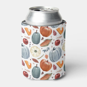 Rafraîchisseur Pour Canette Citrouilles d'automne et feuilles d'automne Motif