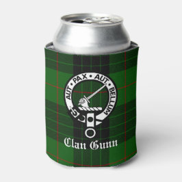 Rafraîchisseur Pour Canette Clan Gunn Crest Badge et Tartan